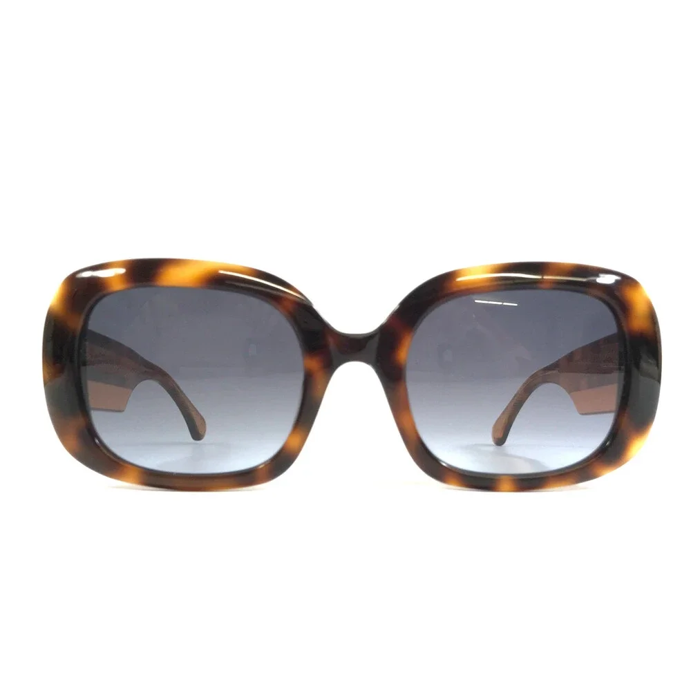 Alfred Kerbs Sunglasses MARTINA HV Havana Square Frames w/ Gradient Blue Lenses